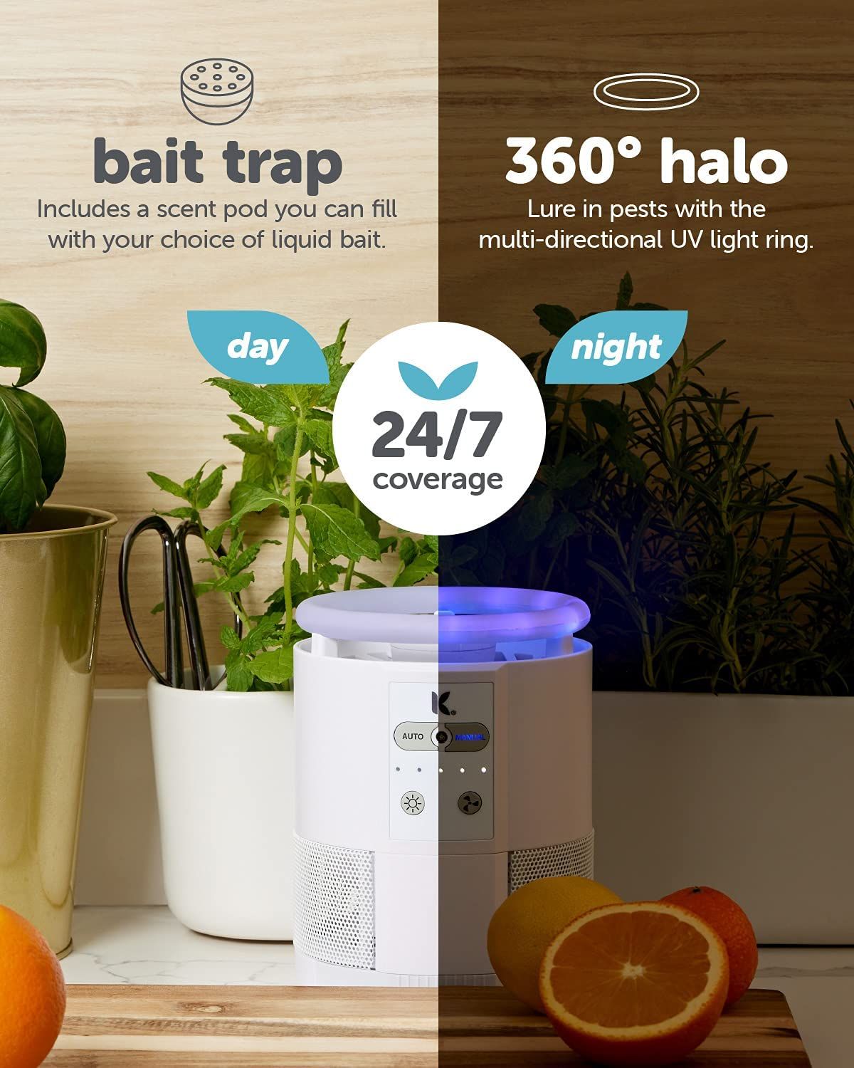 Đèn bắt muỗi KATCHY Duo 2 in 1