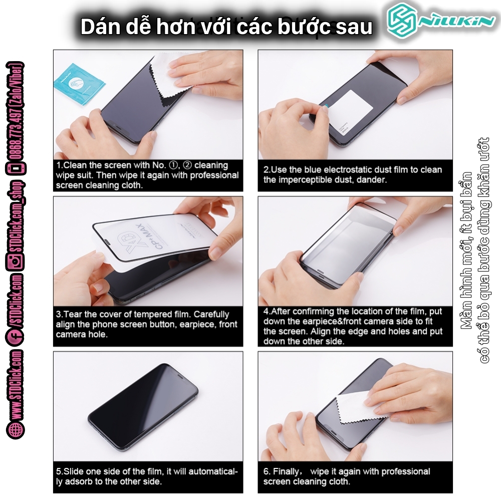 KÍNH CƯỜNG LỰC IPHONE 14 PRO MAX NILLKIN CP+PRO 2.5D CHÍNH HÃNG