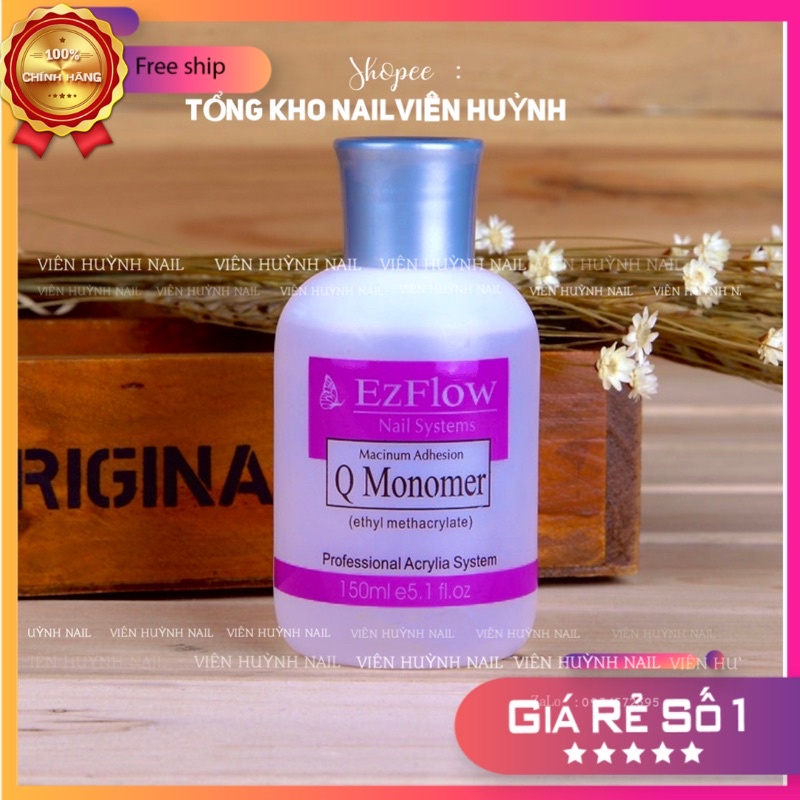 Dung dịch tím đắp bột , làm hoa nail Ezflow 150ml