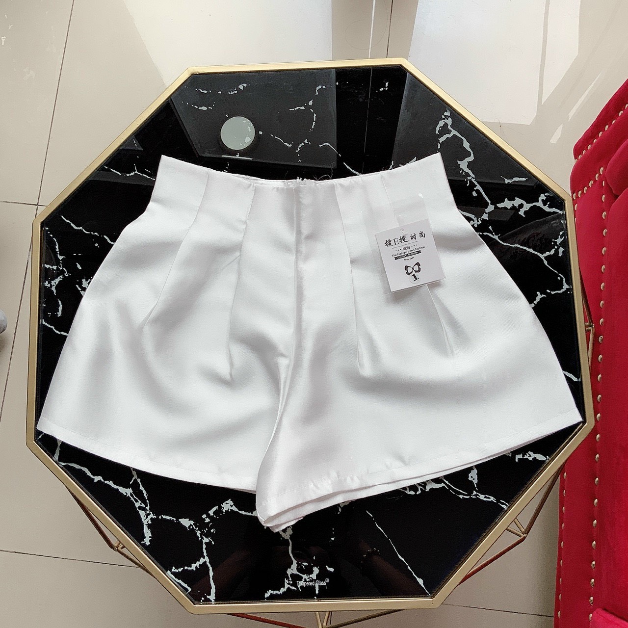 quần short bóng xếp ly eo xinh