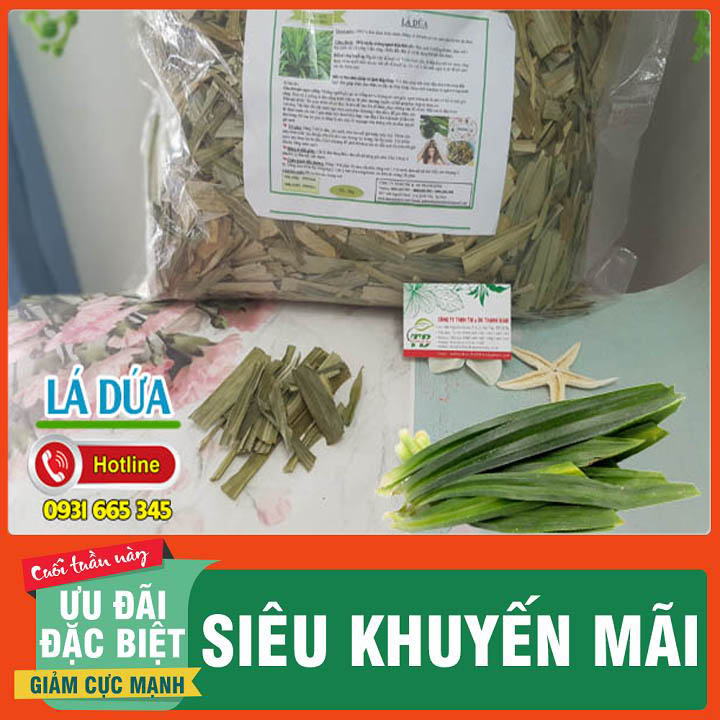 Lá dứa khô loại cao cấp 1kg - dược liệu thanh bình