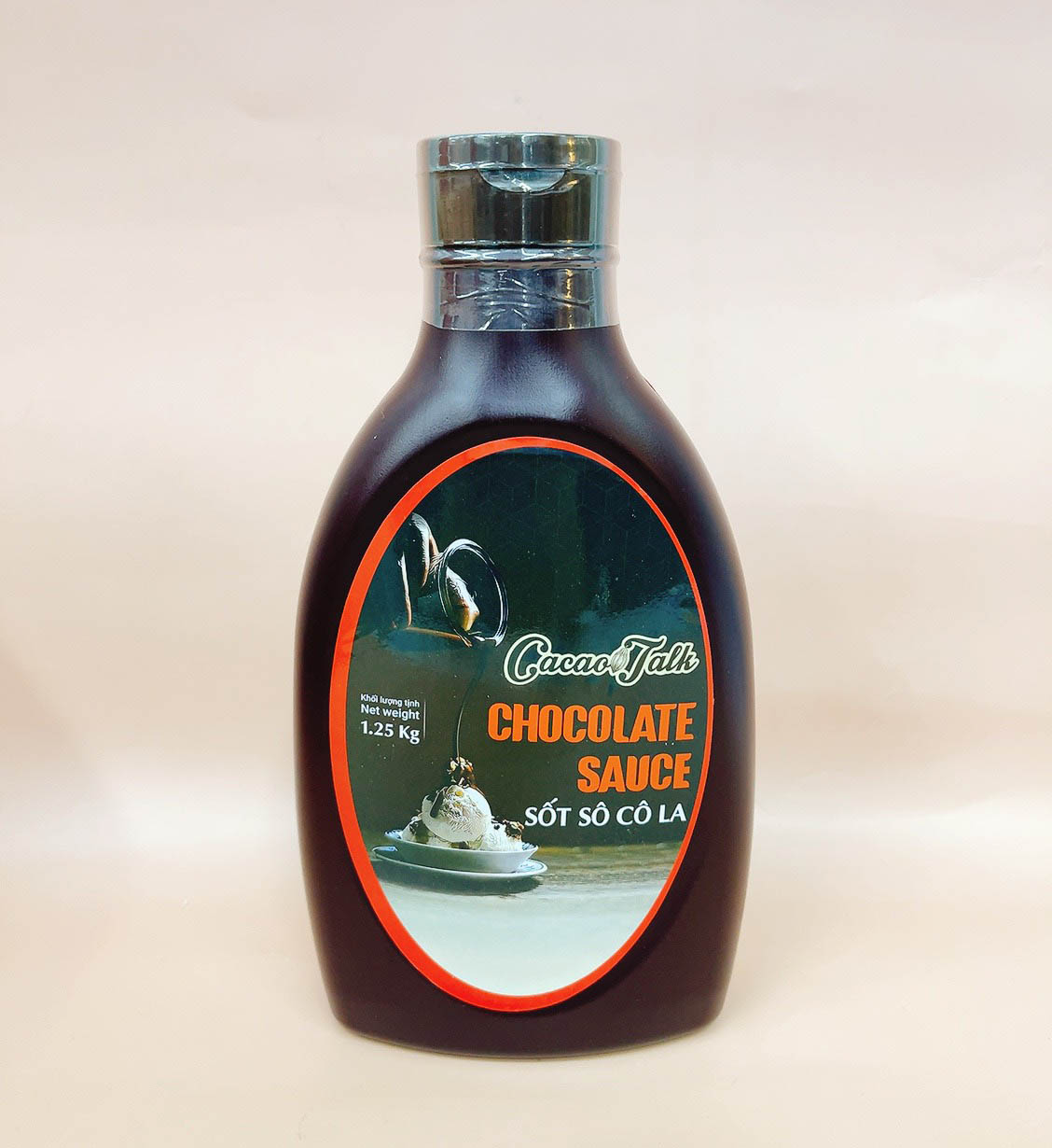 Sốt Socola hiệu Cacao Talk Chai 1.25kg