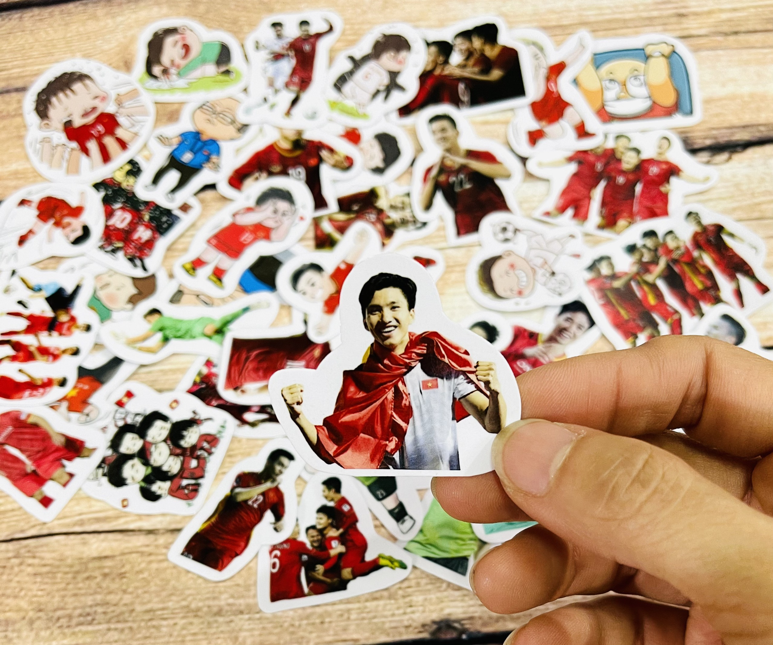 Set 30-60 Sticker cầu thủ bóng đá Việt NAM