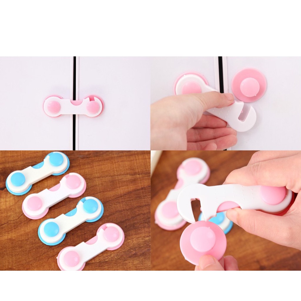 Set 2 Khóa gài tủ lạnh, tủ đồ đa năng
