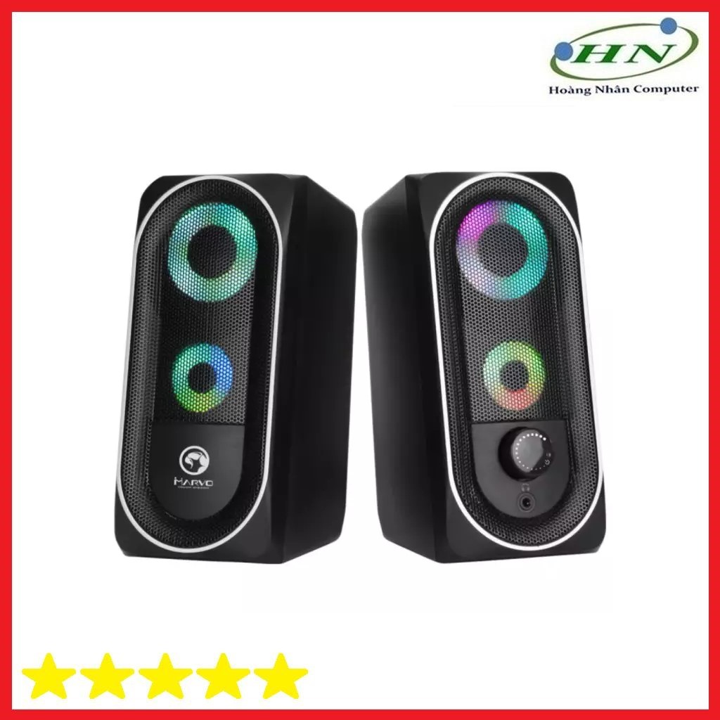 Loa Bluetooth Marvo SG 266BT Led ( 2C/bộ)đen