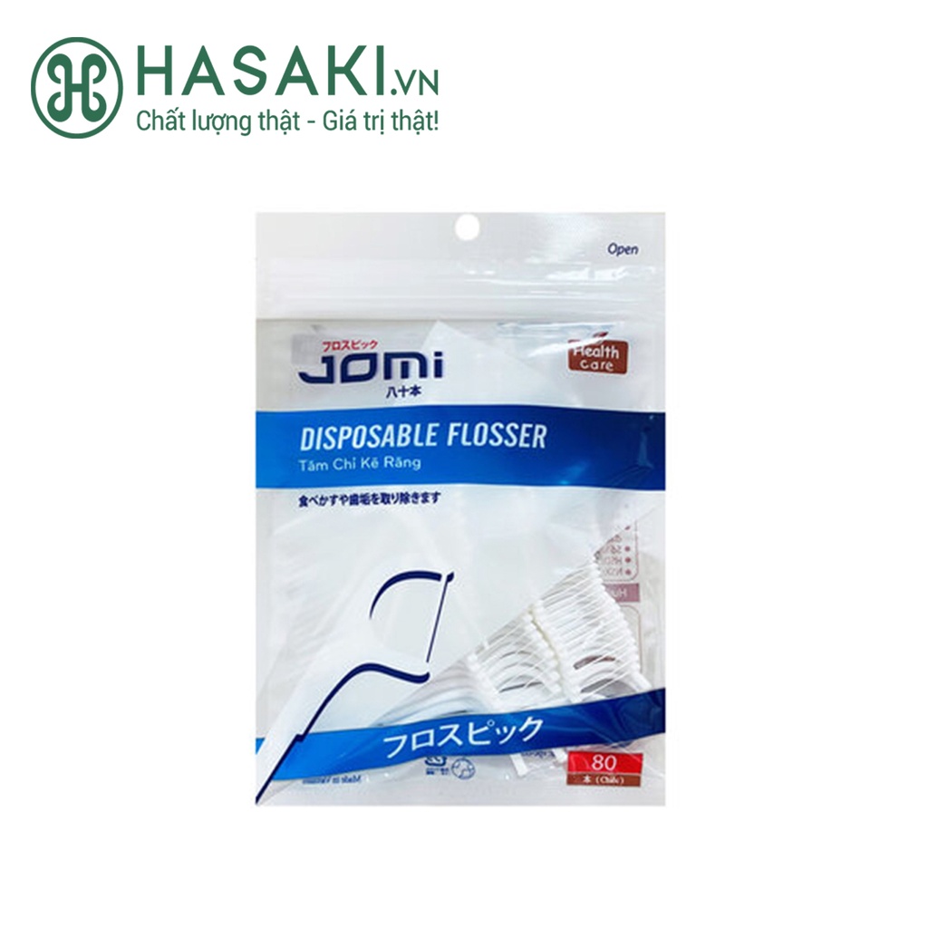 Tăm Chỉ Kẽ Răng Jomi Disposable Flosser Disposable Flosser 80 Chiếc