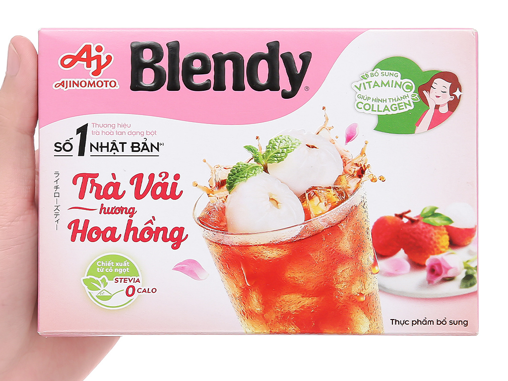 TRÀ VẢI HƯƠNG HOA HỒNG BLENDY HỘP 8 GÓI x 11 GR- 70779