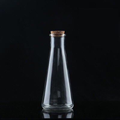 Chai Thủy Tinh Nút Gỗ, Lọ Hoa Trong (Lh34)