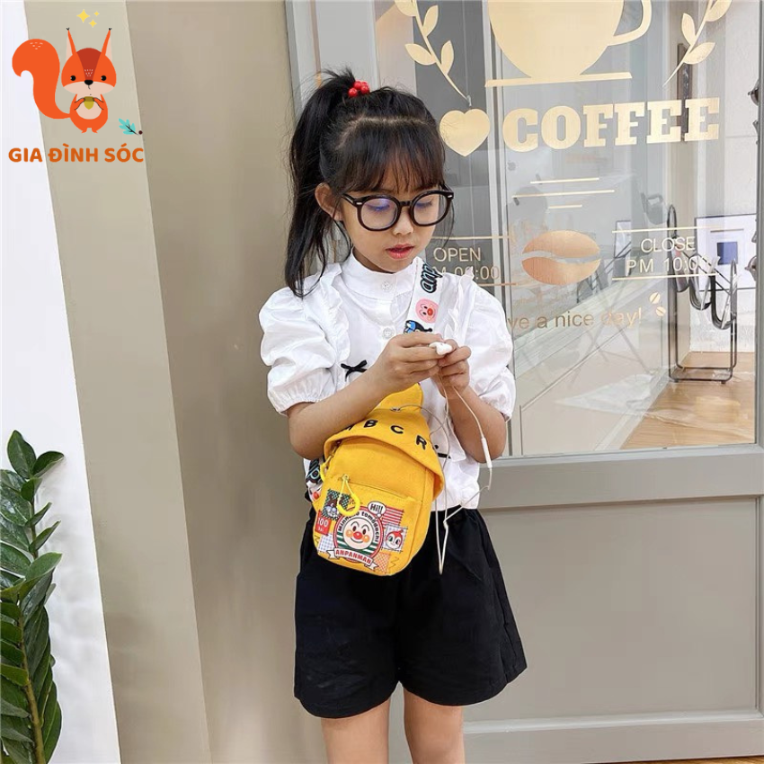 Túi đeo chéo canvas mini cho bé