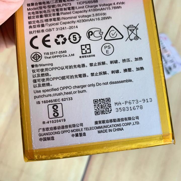 Pin điện thoại oppo A3S -BLP673 zin