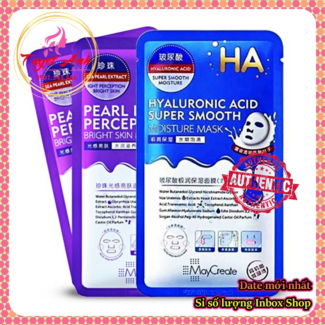 [HCM]Mặt Nạ HA Mask Maycreate (Miếng) Hyaluronic Acid