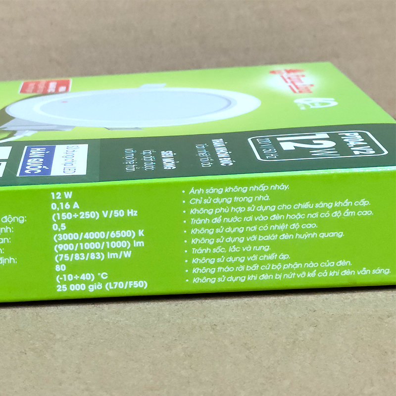 Đèn LED Panel tròn PT04. V2 - Lỗ khoét trần 135 mm - 12W
