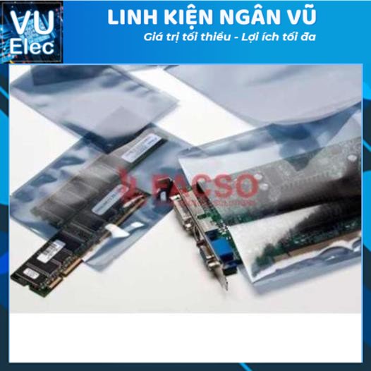 Bộ 10 túi zíp chống tĩnh điện 12x15cm đựng chíp ram máy tính