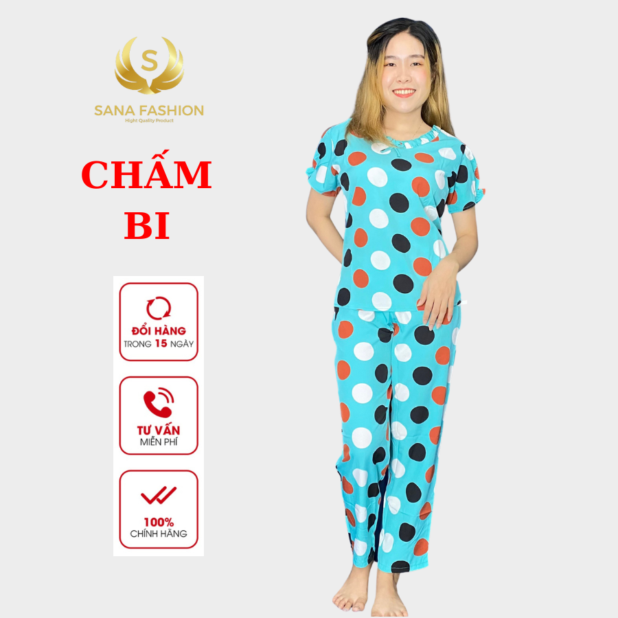 Đồ bộ mặc nhà quần áo ngủ nữ chất lụa cao cấp (DÀI CỔ TIM)