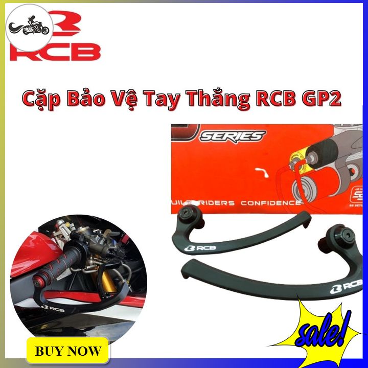 Cặp bảo vệ tay thắng RCB GP2 lắp đặt chung cho hầu hết các dòng xe máy màu đen