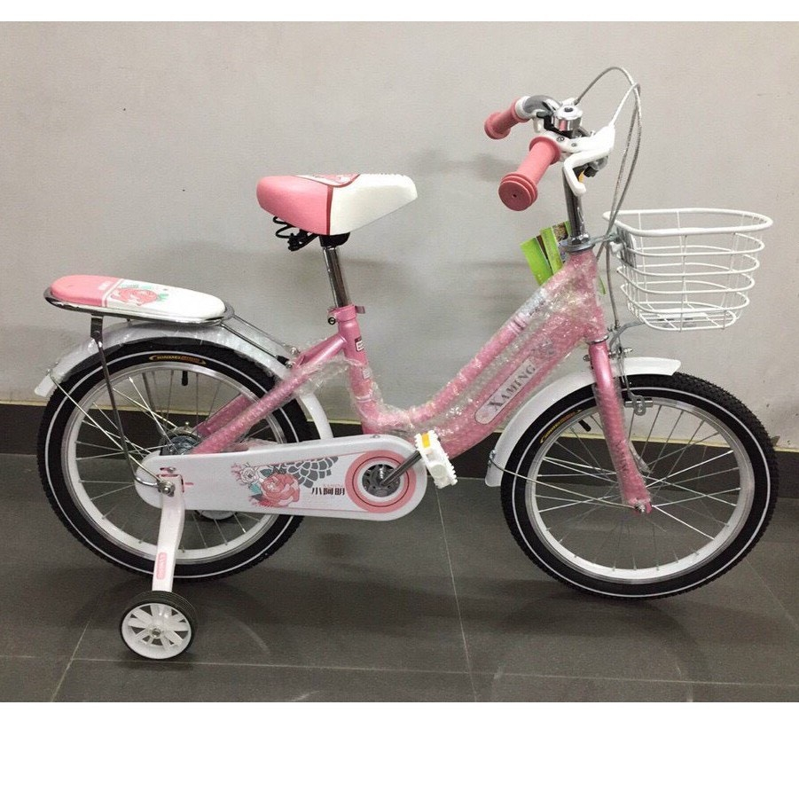 FREE SHIP- Xe đạp BÉ GÁI Xaming Hồng đủ size cho bé ( Size 12-14-16-18-20)
