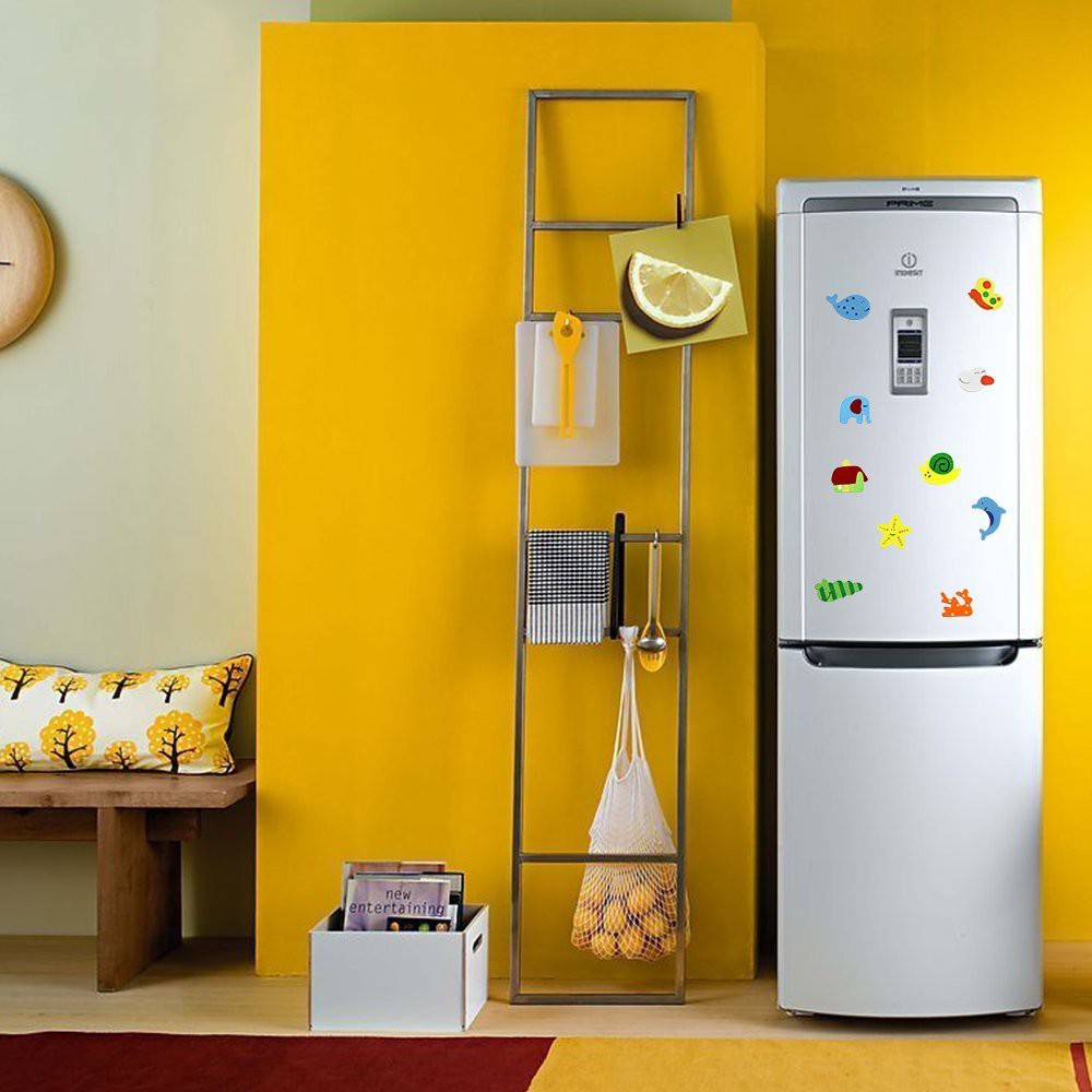 Set 12 miếng nam châm trang trí hoạ tiết hình thú
