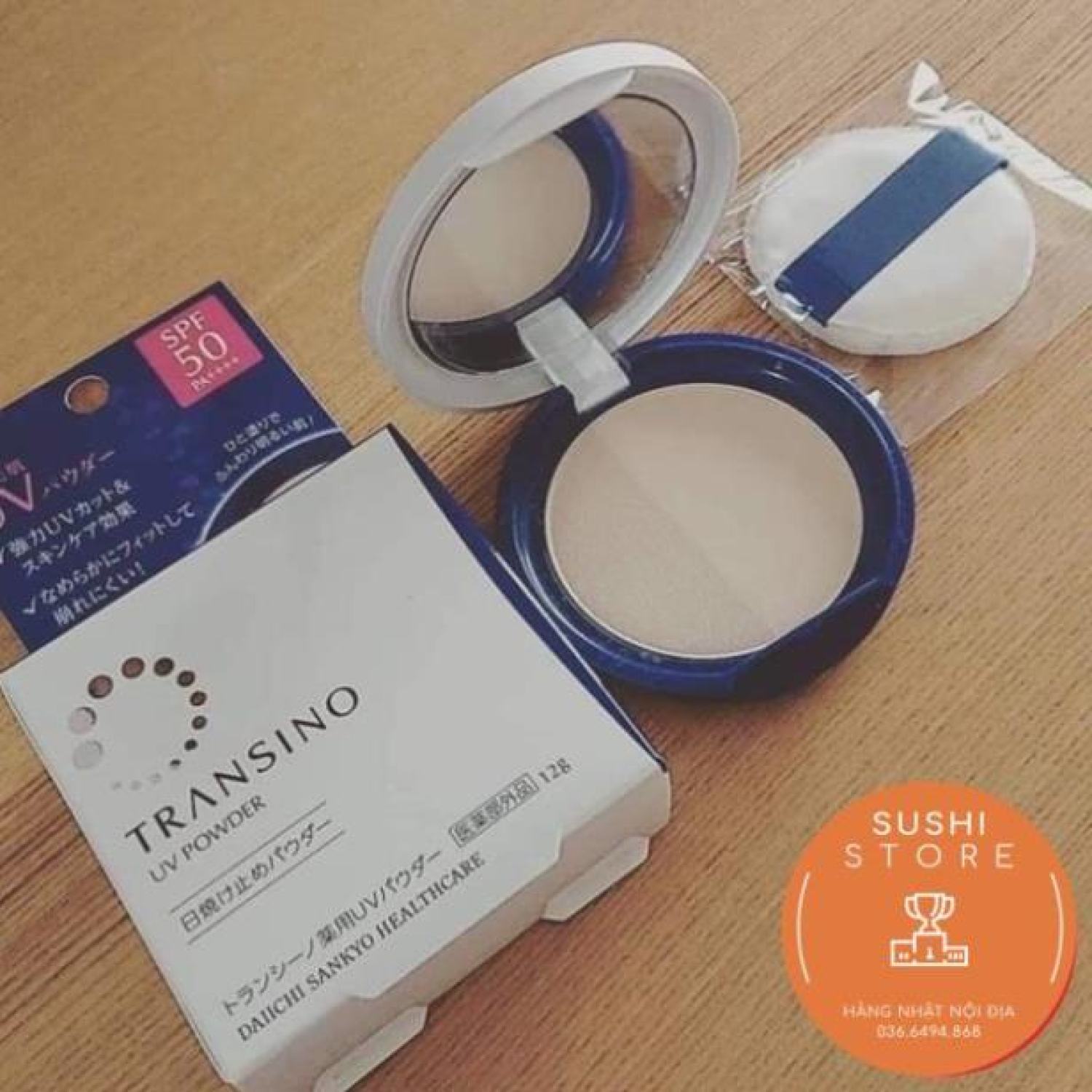 Phấn phủ Transino UV Powder SPF50/PA++++