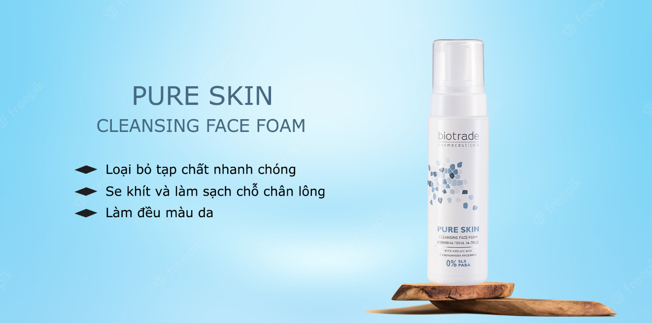 Sữa Rửa Mặt Biotrade Pure Skin Cleansing Face Foam