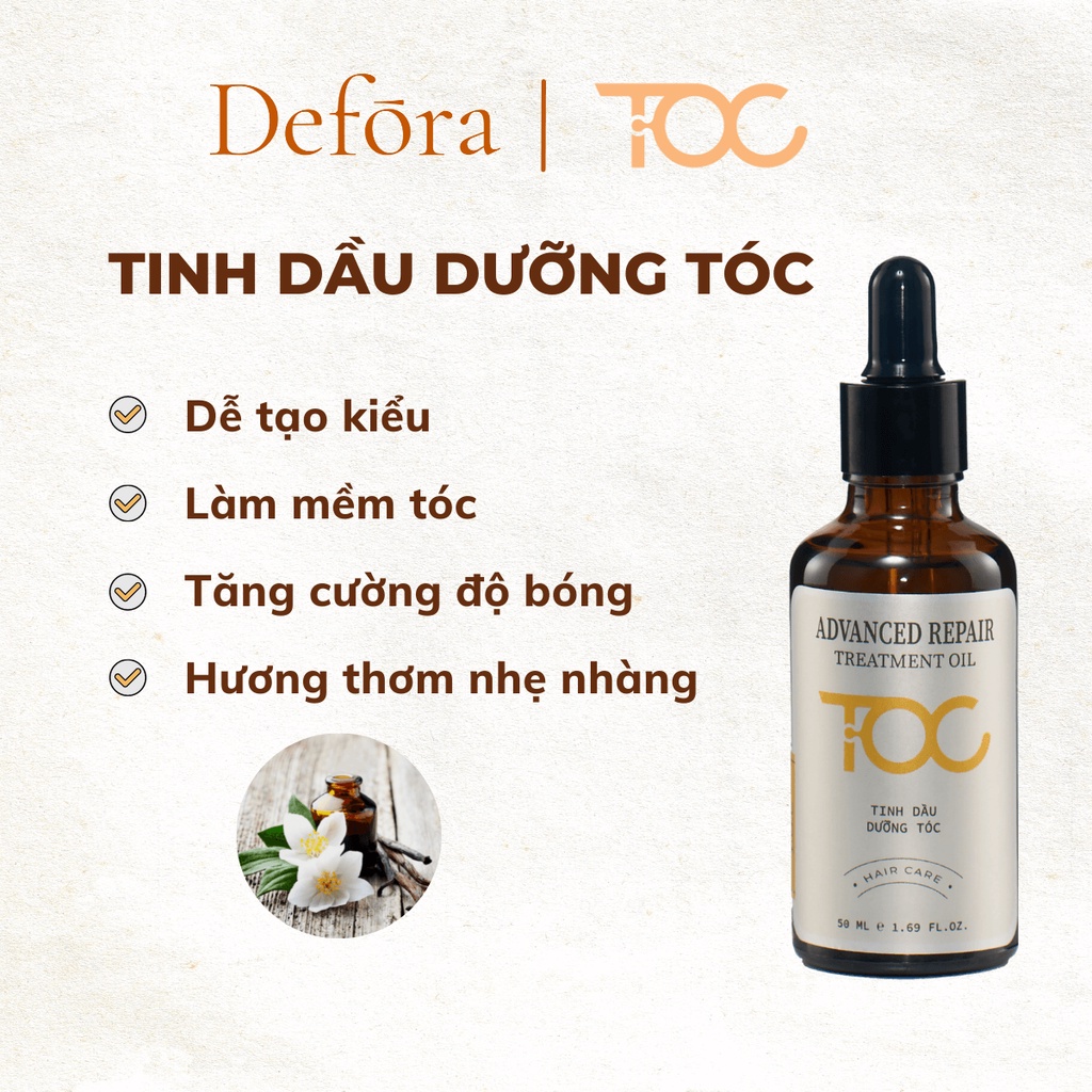 Tinh dầu dưỡng tóc phục hồi chuyên sâu TOC - 50ml