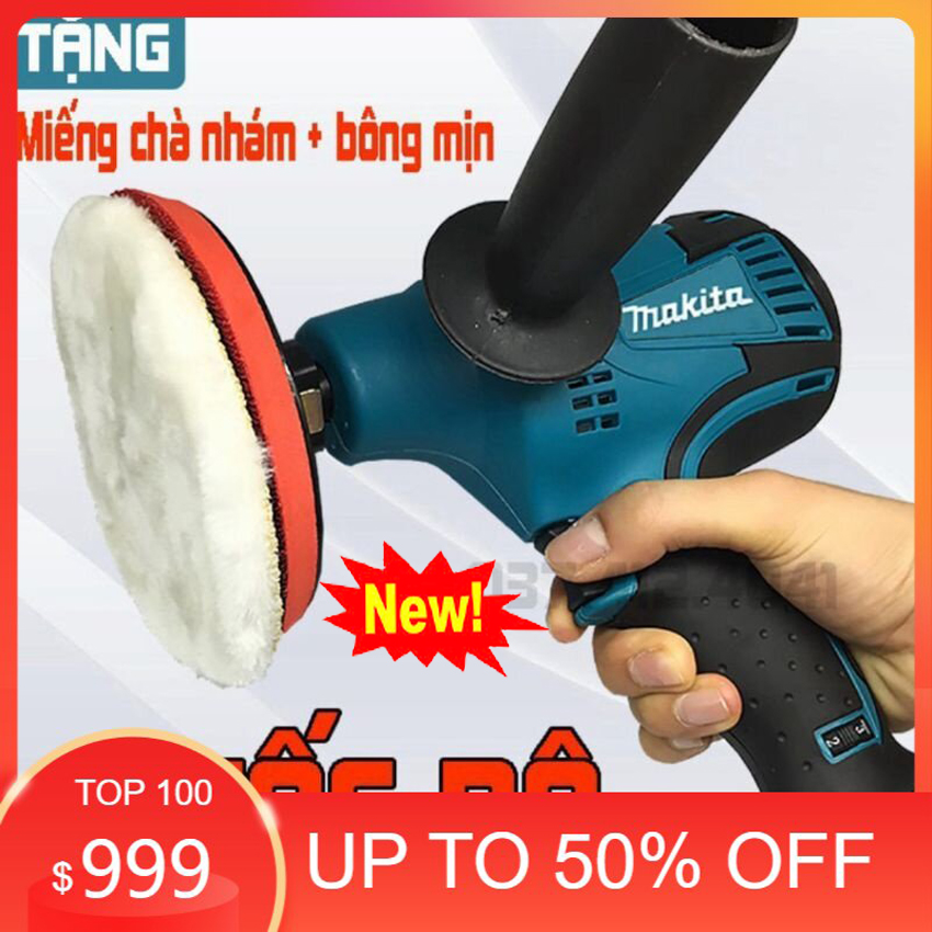 Máy đánh bóng makita gv6010 600w - 6 cấp độ - máy chà nhám đĩa makita - đánh bóng xe hơi, xe máy