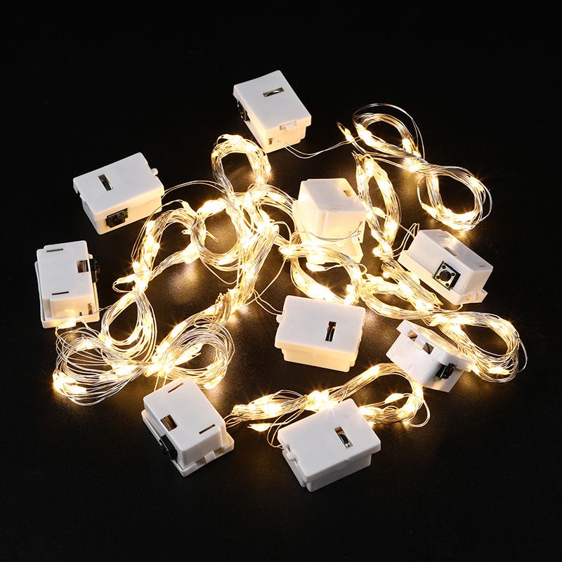 Dây đèn led trang trí có sẵn pin dài 1m-2m