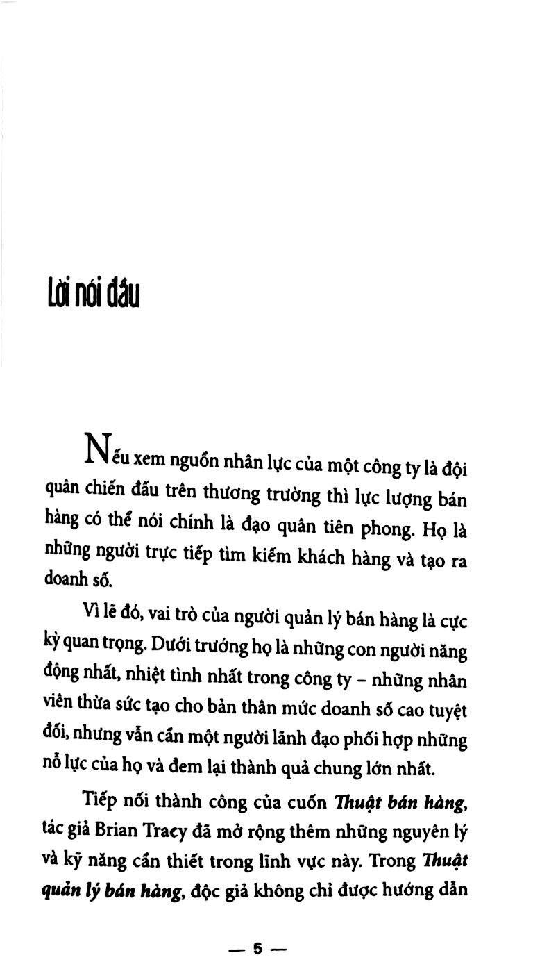 Sách - Thuật quản lý bán hàng