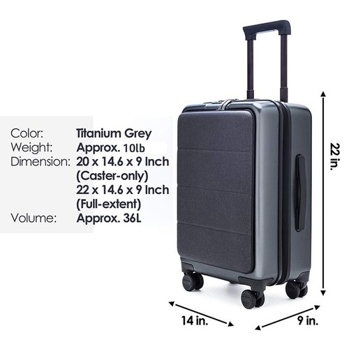 Vali passport Xiaomi 90 Go fun business boarding chassis 20inch/Vali du lịch xiaomi 20 Inch