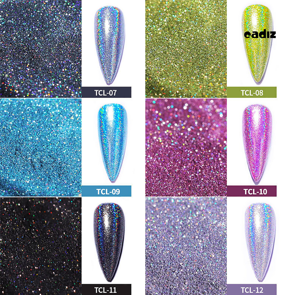 [Good Price] Set of 12 Jars of Mirror-Coated Powder Specialized for Nail Art