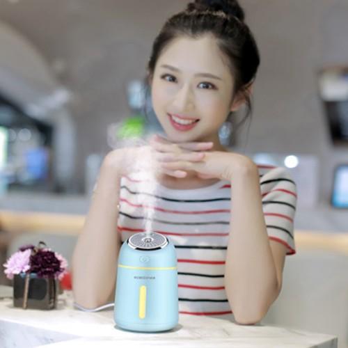 Máy Phun Sương Tạo Độ Ẩm Kèm Quạt Đèn Mini