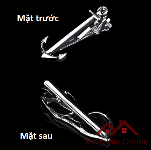 [HCM]Kẹp cà vạt mẫu hình độc đáo màu bạc, kẹp cà vạt hình mắt kính, cây kéo, mỏ neo, lông vũ - RK03