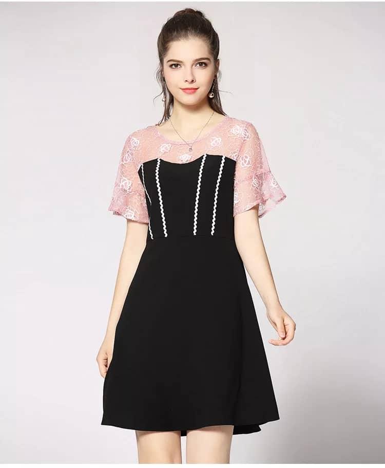 Đầm bigsize phối ren 4XL