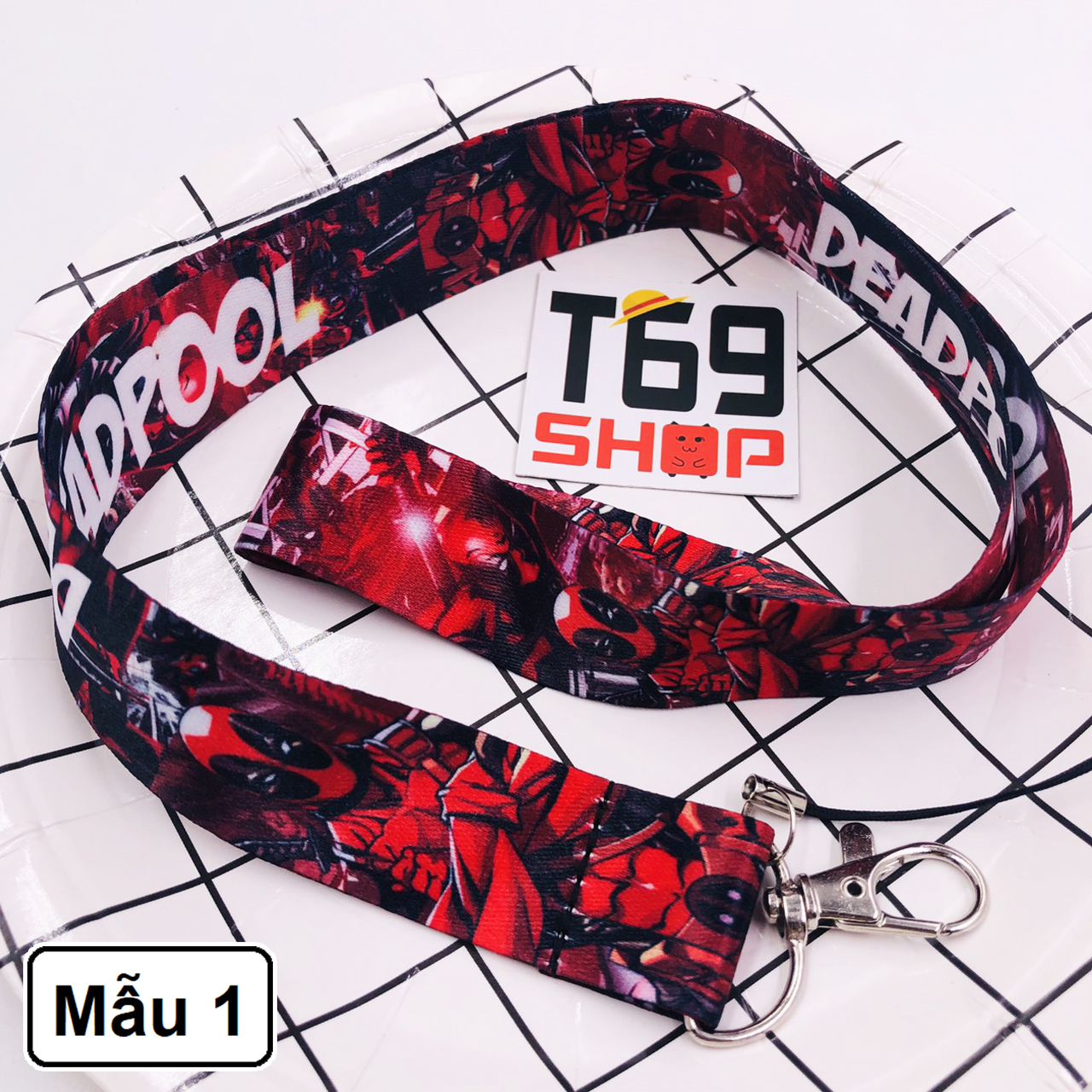 Móc khóa dây strap Deadpool - Marvel [T69 Shop]