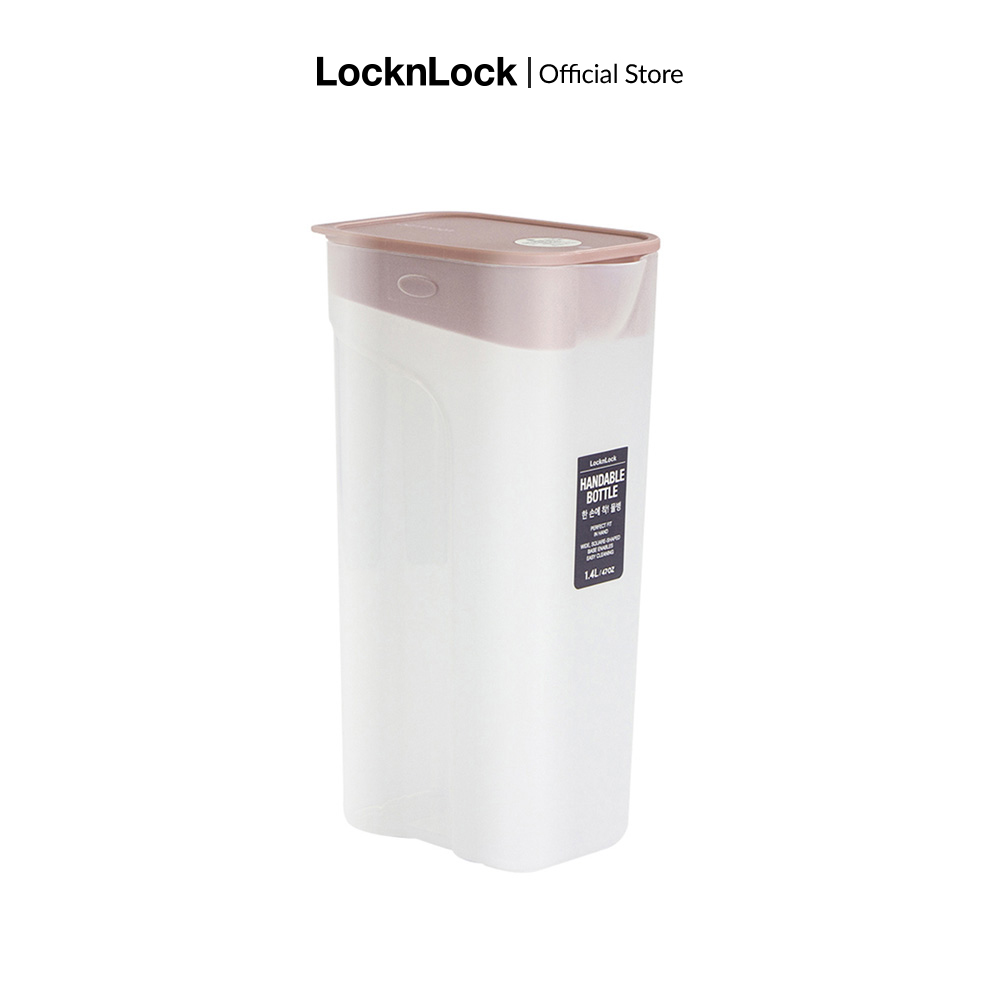 Bình nước Handle Bottle Nhãn Hiệu Lock&Lock 1.4L-Màu hồng- HAP817PIK
