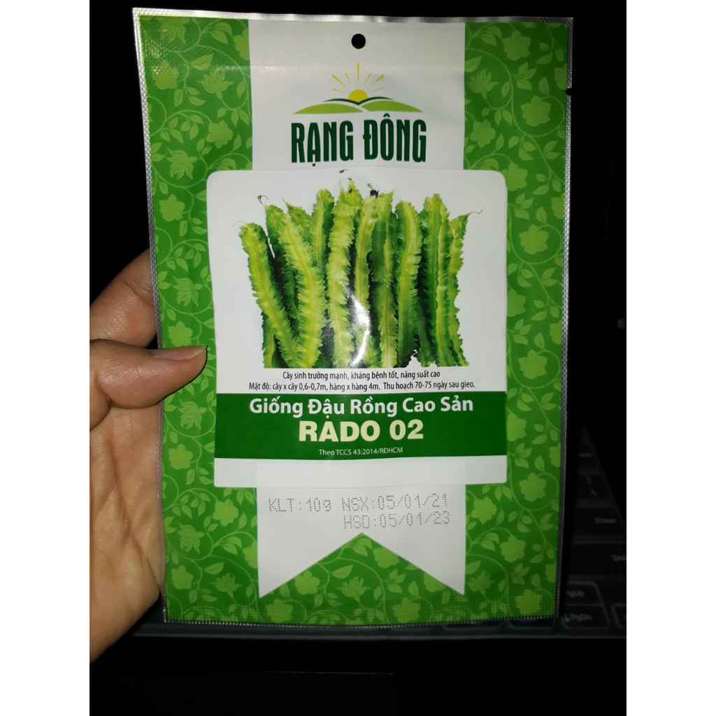 [HCM][Gói 10g] Hạt giống Đậu Rồng (đậu khế)