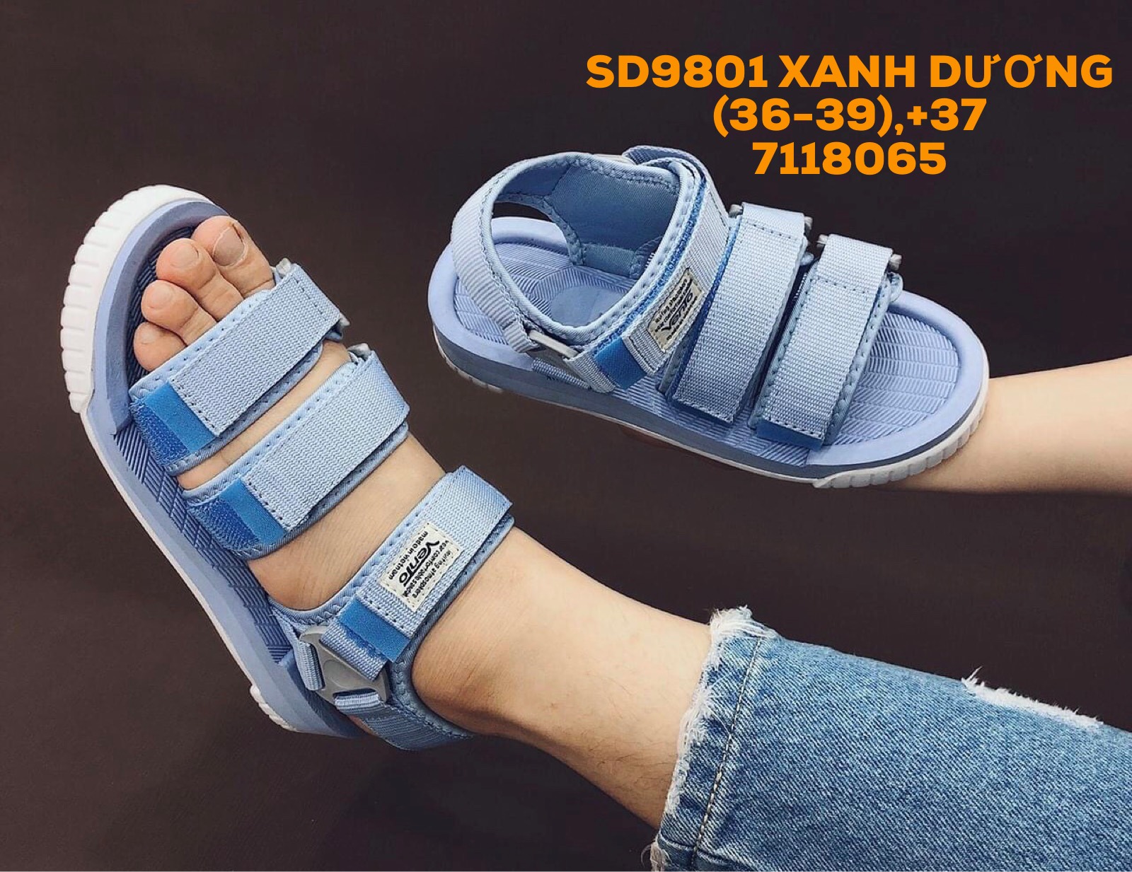 Giày Sandal Vento nữ chính hãng SD9801 BE