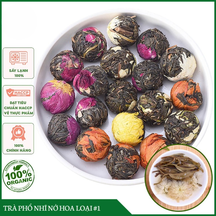 Trà Phổ Nhĩ Nở Hoa 1 Viên Tự Chọn
