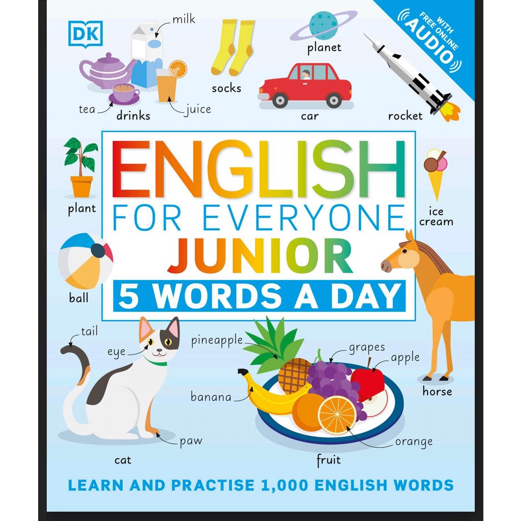 Bộ đẹp - english for everyone junior 5 word a day + file mp3