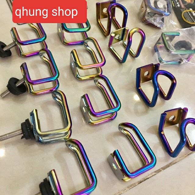 móc treo đồ ti tan 7 màu chữ U