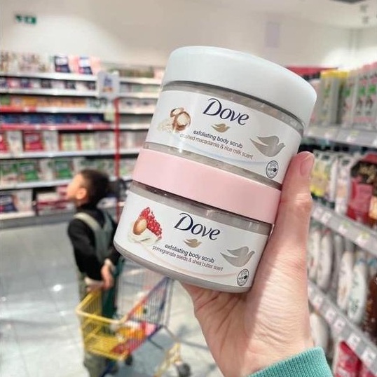 Tẩy Tế Bào Chết Toàn Thân DOVE Exfoliating Body Polish, Tẩy Da Chết Dưỡng Ẩm Chăm Sóc Da Body Bản Dove Đức Saikou