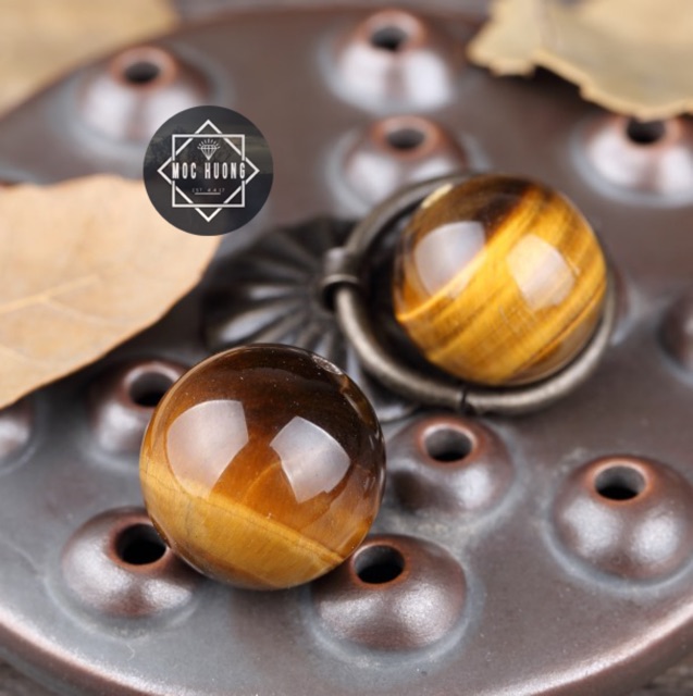 Hạt tròn Tig.er's E.ye 14-16mm làm đồ handmade DIY