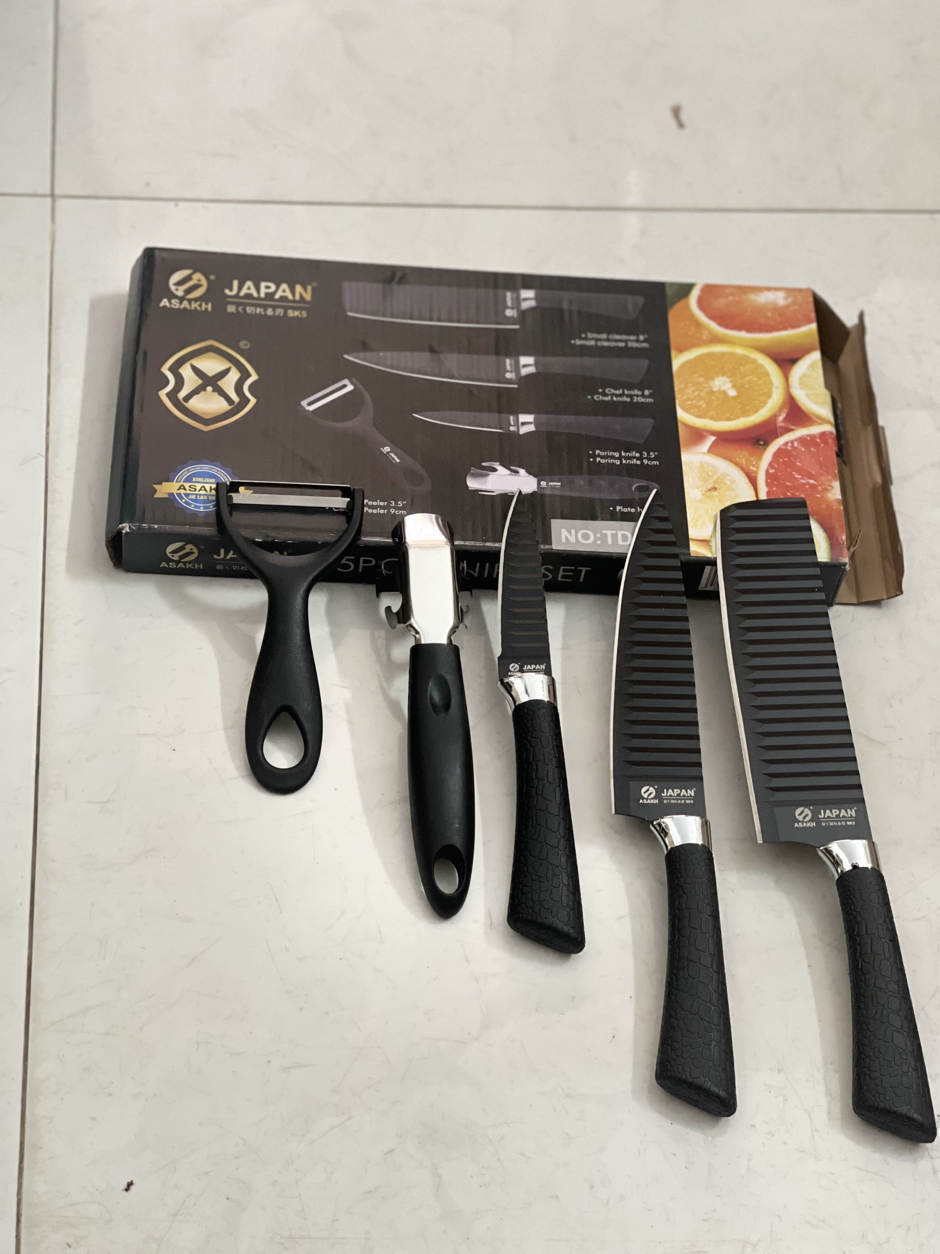 Bộ dao 6 món cao cấp công nghệ Nhật