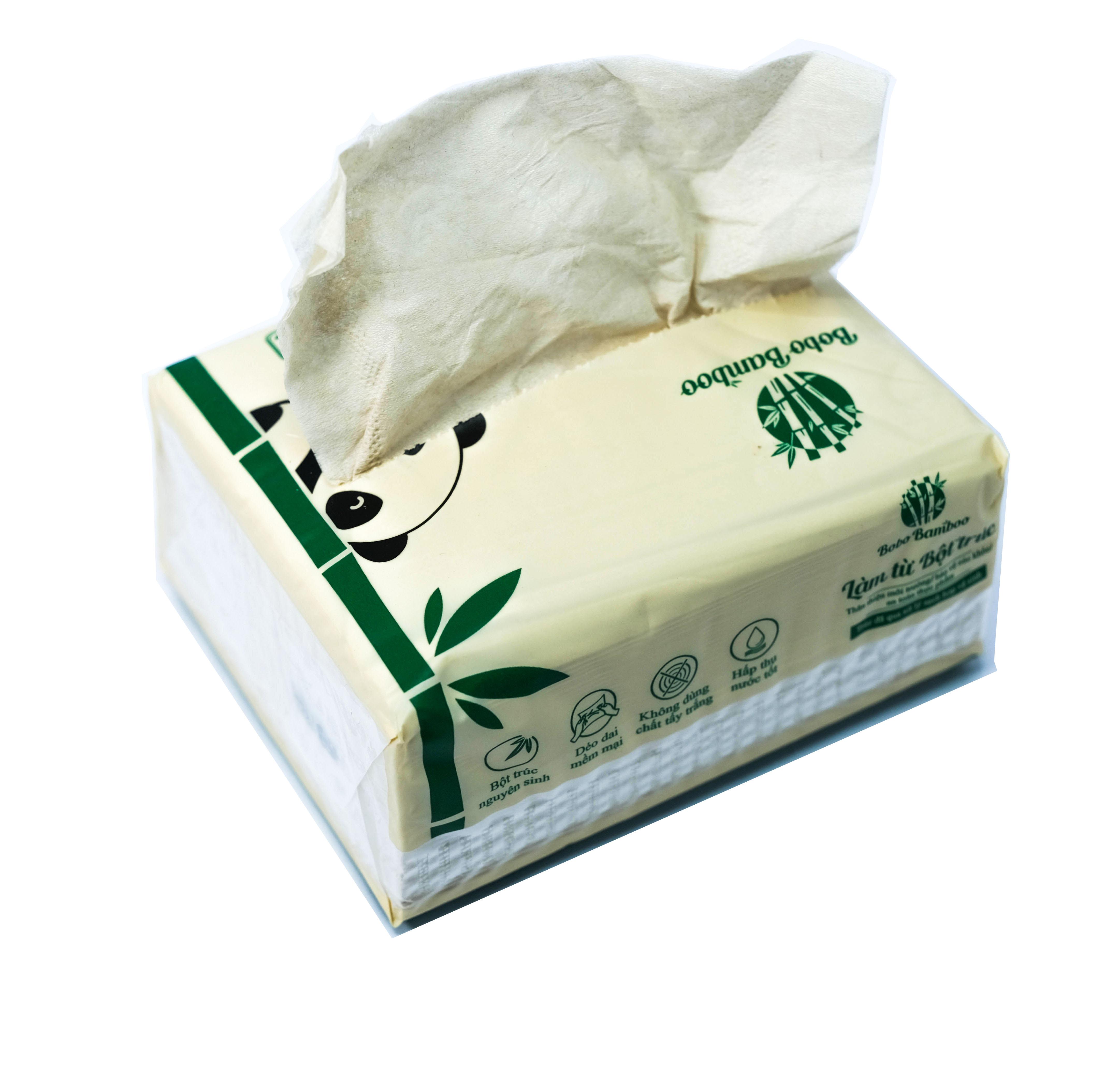 02 Gói Giấy Ăn Cao Cấp Bobo Bamboo
