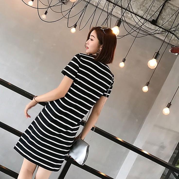 Váy Suông Kẻ Ngang (kèm video, ảnh thật )