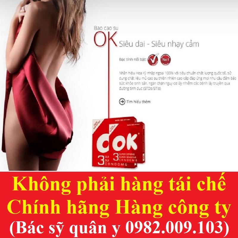 [tặng 10k] Bao cao su BCS OK siêu mỏng hàng cao cấp