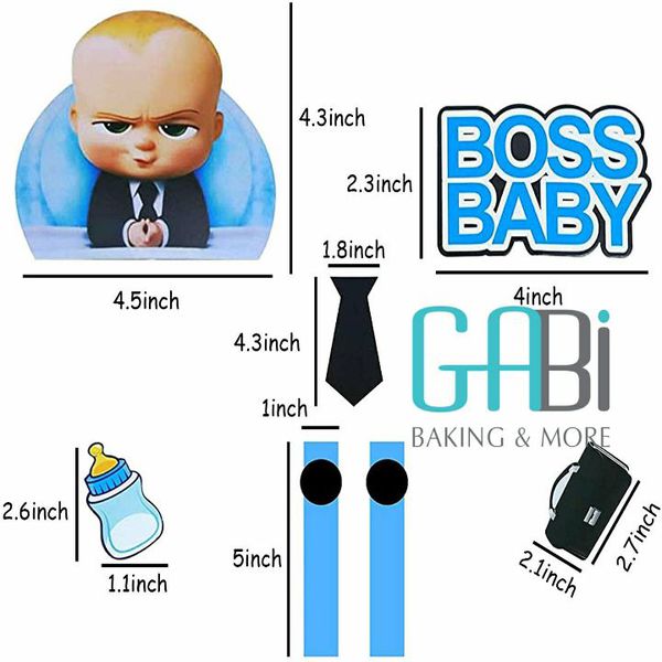Set topper giấy Baby Boss
