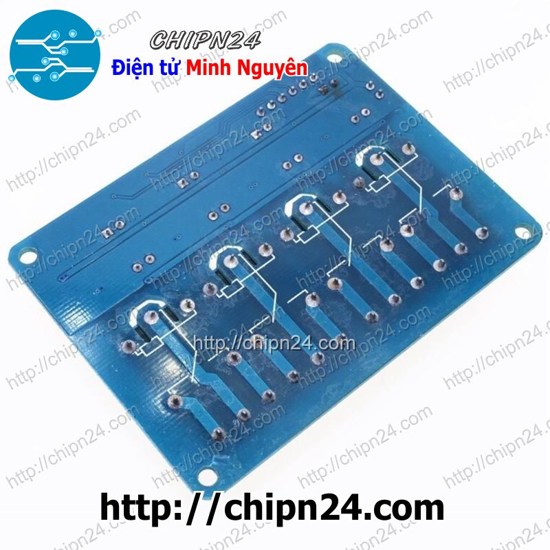 [1 cái] (A51) Module 4 Relay với Opto cách ly (kích thấp) (5VDC)