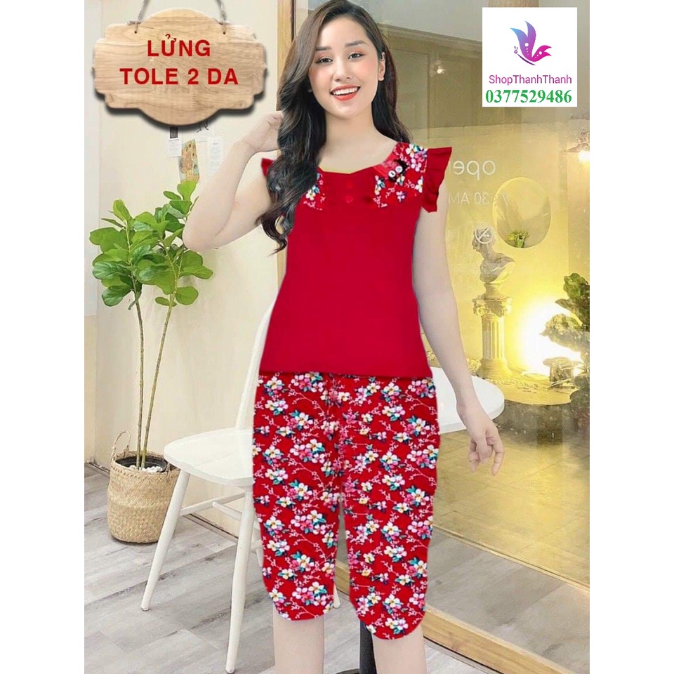 [Nhập RAISINGSTAR18, giảm 30k cho đơn 99k]ĐỒ BỘ MẶC NHÀ TOLE TÔN LANH 2 DA
