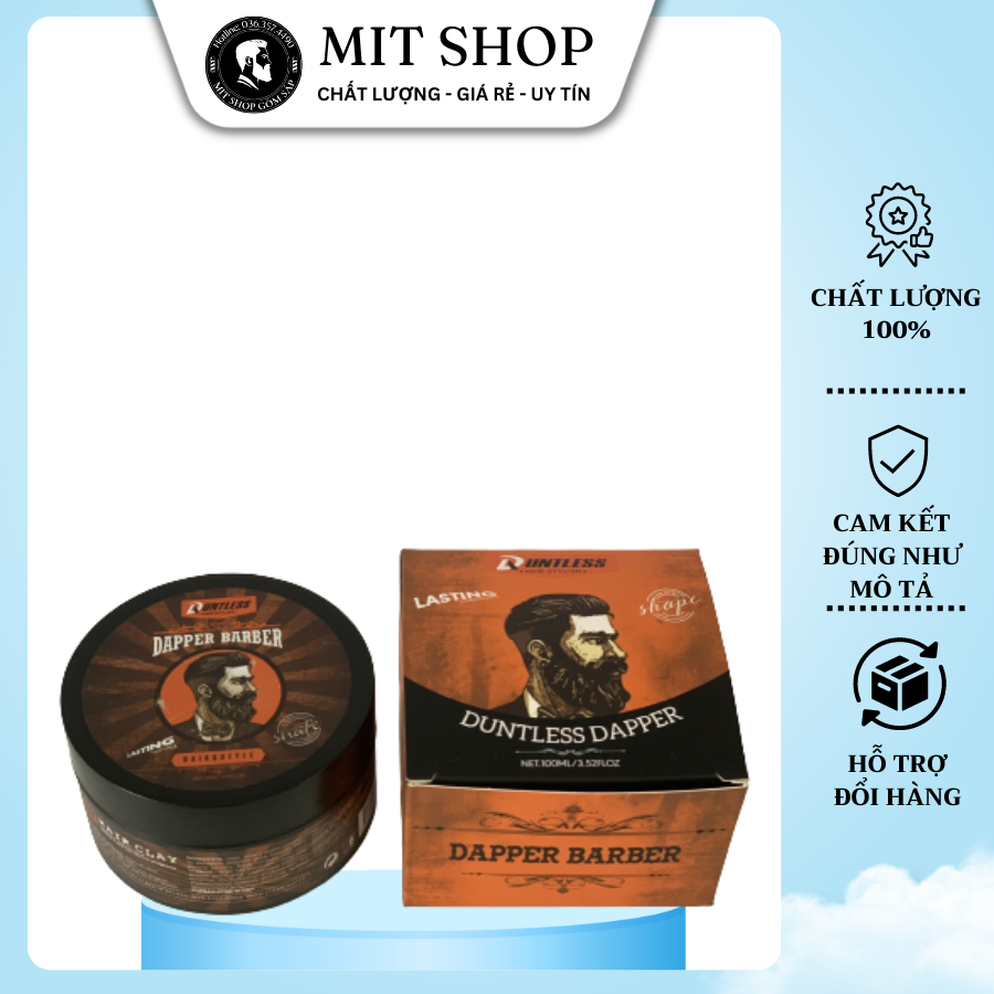 Sáp Vuốt Tóc DAPPER BARBER Chính Hãng 100ml [ẢNH TỰ CHỤP - HÀNG NGON]