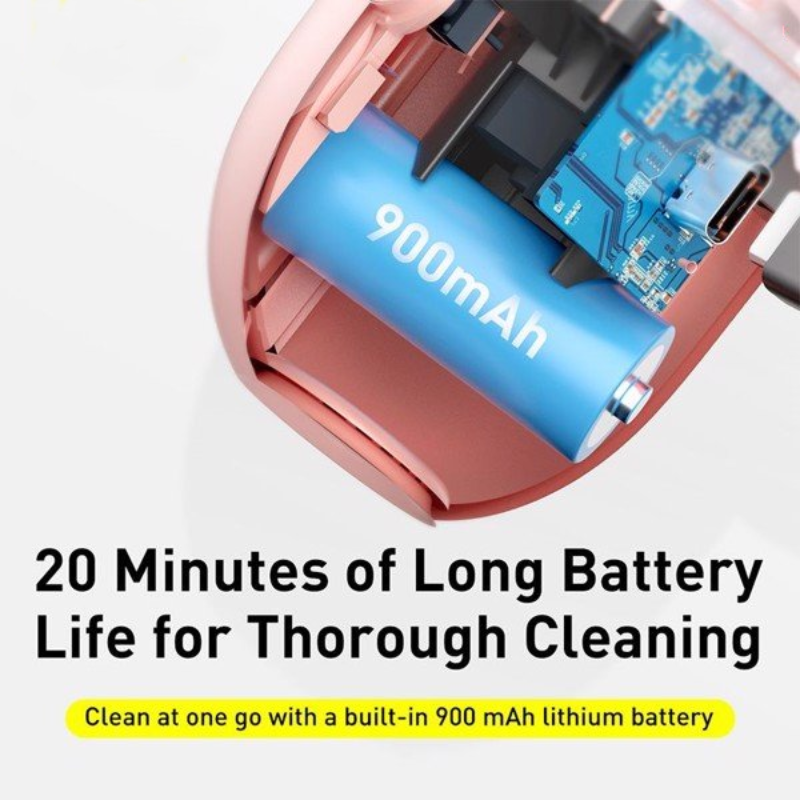 Máy hút bụi mini cầm tay Baseus C2 Desktop Capsule Vacuum Cleaner (6W, 1000 Pa, Pin sạc 900mAh)